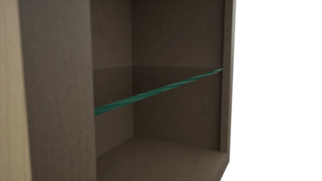 Fabuwood Mocha NDW2439 Wall Standard No Door Cabinet, Detail View