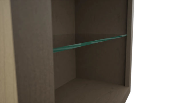 Fabuwood Mocha NDW2442 Wall Standard No Door Cabinet, Detail View