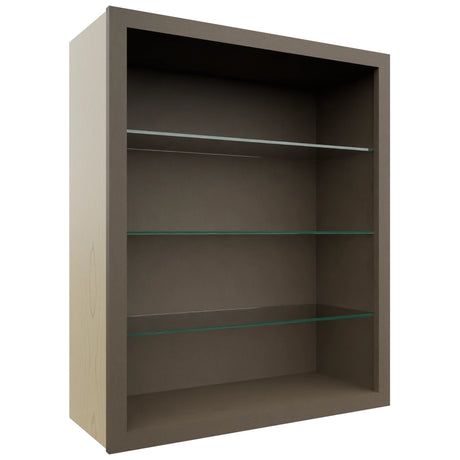 Fabuwood Mocha NDW3036 Wall Standard No Door Cabinet, Front View