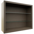 Fabuwood Mocha NDW3630 Wall Standard No Door Cabinet, Front View