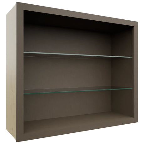Fabuwood Mocha NDW3630 Wall Standard No Door Cabinet, Front View