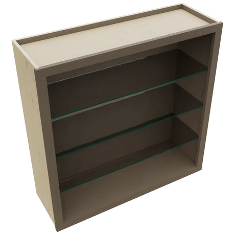Fabuwood Mocha NDW3636 Wall Standard No Door Cabinet, Top View