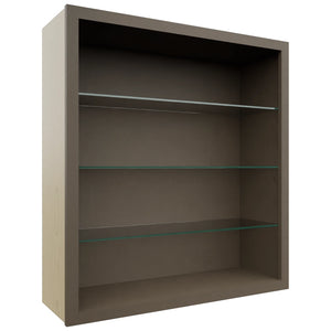 Fabuwood Mocha NDW3639 Wall Standard No Door Cabinet, Front View