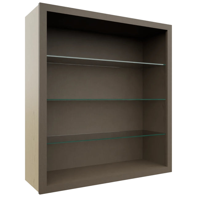 Fabuwood Mocha NDW3639 Wall Standard No Door Cabinet, Front View