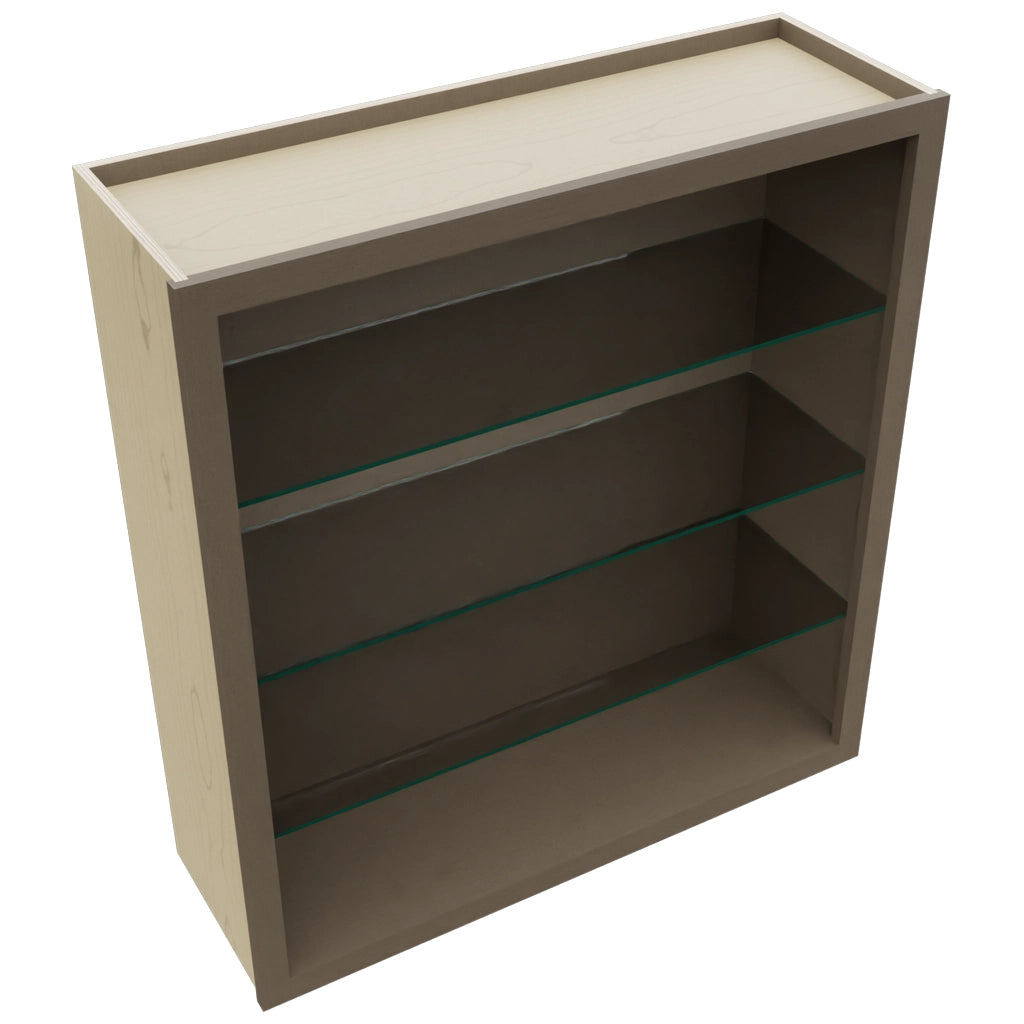 Fabuwood Mocha NDW3639 Wall Standard No Door Cabinet, Top View