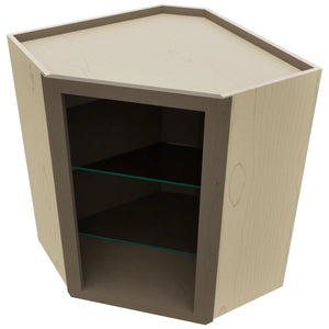 Fabuwood Mocha NDWDC2430 Wall Corner Diagonal No Door Cabinet, Top View