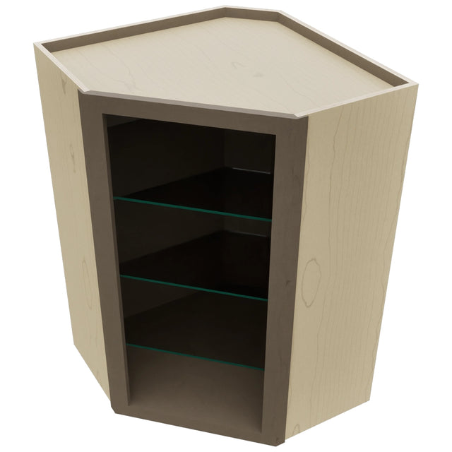 Fabuwood Mocha NDWDC2436 Wall Corner Diagonal No Door Cabinet, Top View