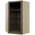 Fabuwood Mocha NDWDC2439 Wall Corner Diagonal No Door Cabinet, Front View