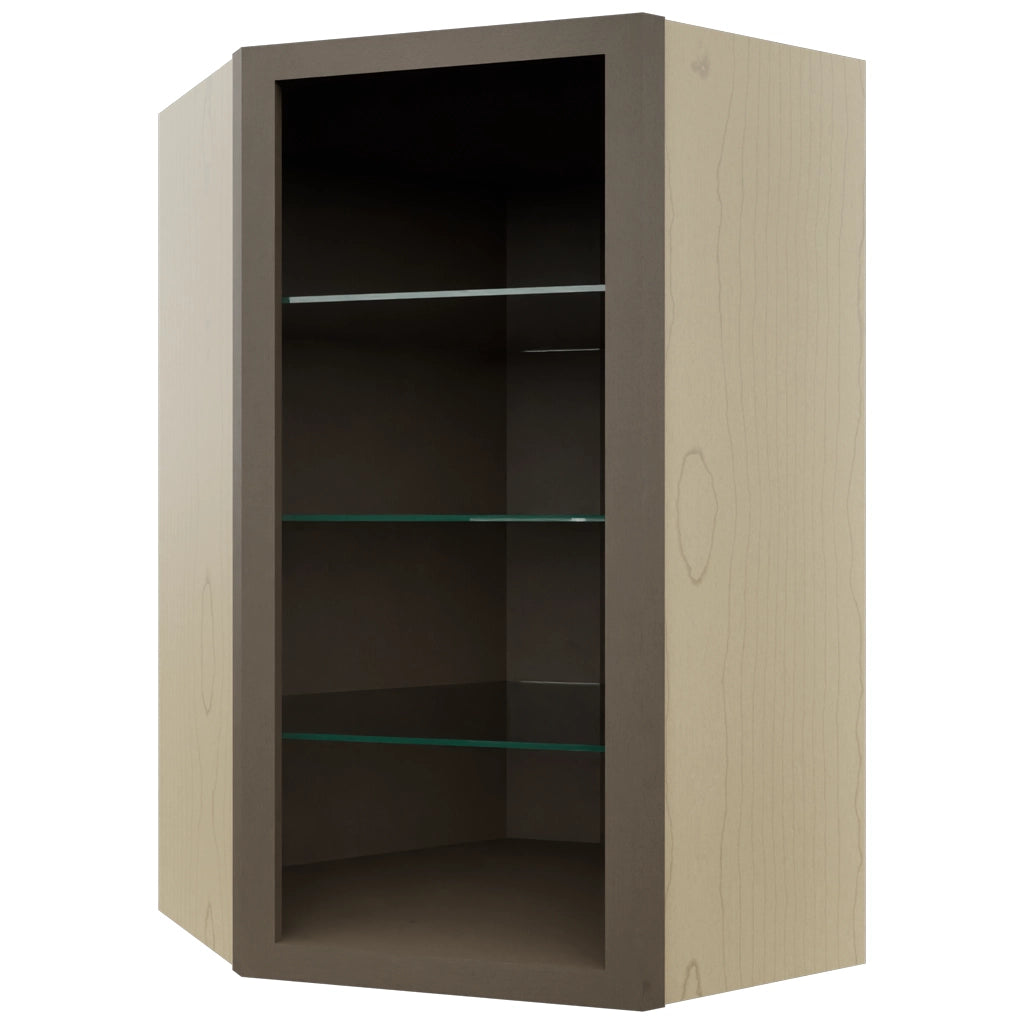 Fabuwood Mocha NDWDC2439 Wall Corner Diagonal No Door Cabinet, Front View