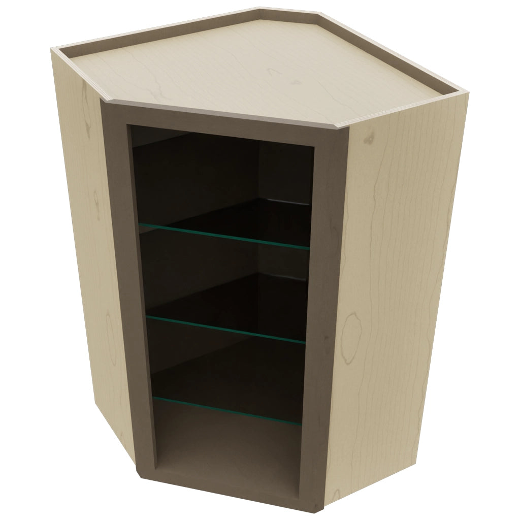 Fabuwood Mocha NDWDC2439 Wall Corner Diagonal No Door Cabinet, Top View