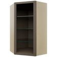 Fabuwood Mocha NDWDC2442 Wall Corner Diagonal No Door Cabinet, Front View