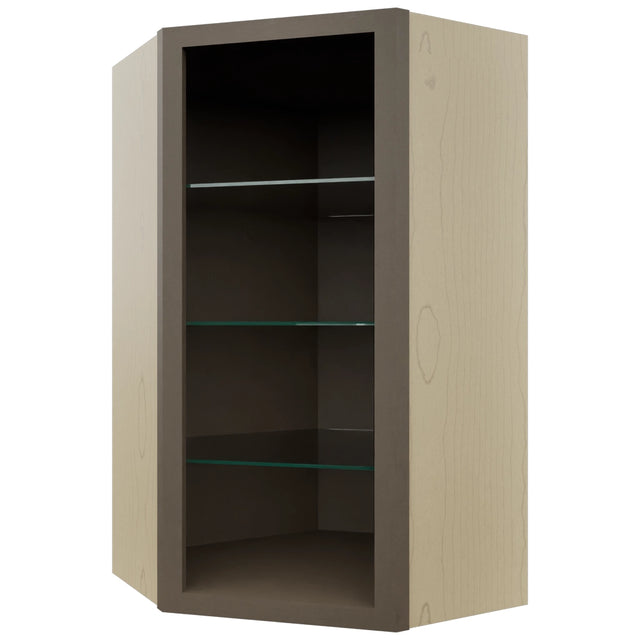 Fabuwood Mocha NDWDC2442 Wall Corner Diagonal No Door Cabinet, Front View