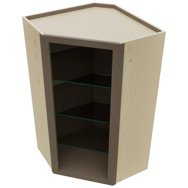 Fabuwood Mocha NDWDC2442 Wall Corner Diagonal No Door Cabinet, Top View