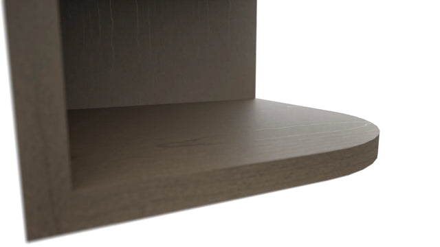 Fabuwood Mocha OE1236 Wall Open End Cabinet, Detail View