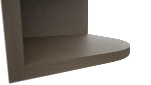 Fabuwood Mocha OE1242 Wall Open End Cabinet, Detail View