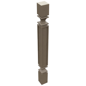 Fabuwood Mocha SP3X3 Base Post, Top View
