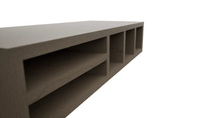 Fabuwood Mocha WO306 Wall Organizer Rack, Detail View
