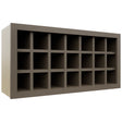 Fabuwood Mocha WR3618 Wall Wine Rack, Front View