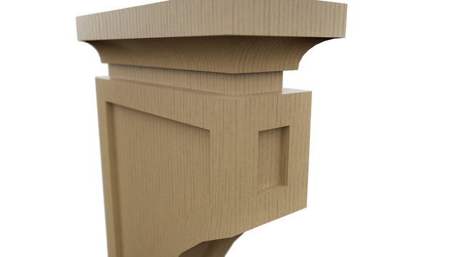 Fabuwood Natural Oak CMCB Corbel, Detail View