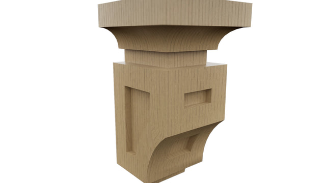 Fabuwood Natural Oak CMS Corbel, Detail View