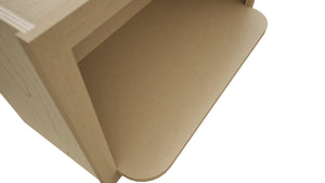 MW3018 ( Wall | Microwave Shelf Cabinet - 3"W X 18"H X 12"D ) | Natural Oak