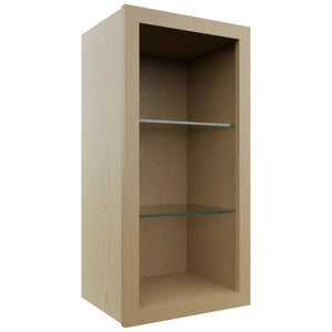 Fabuwood Natural Oak NDW1530 Wall Standard No Door Cabinet, Front View