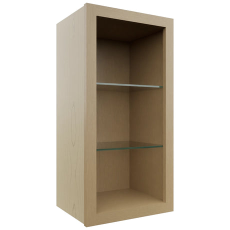 Fabuwood Natural Oak NDW1530 Wall Standard No Door Cabinet, Front View