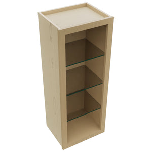 Fabuwood Natural Oak NDW1539 Wall Standard No Door Cabinet, Top View