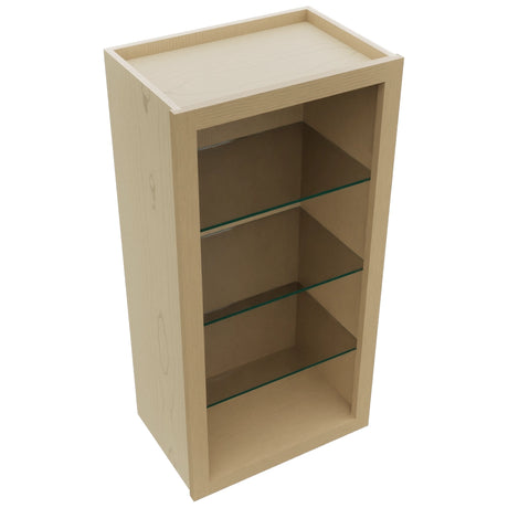Fabuwood Natural Oak NDW1836 Wall Standard No Door Cabinet, Top View