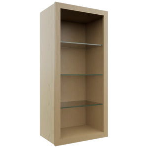 Fabuwood Natural Oak NDW1839 Wall Standard No Door Cabinet, Front View