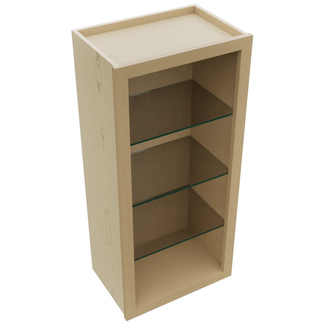 Fabuwood Natural Oak NDW1839 Wall Standard No Door Cabinet, Top View