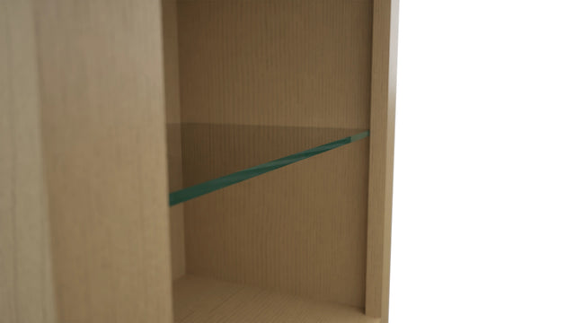Fabuwood Natural Oak NDW1839 Wall Standard No Door Cabinet, Detail View