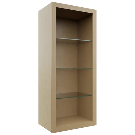 Fabuwood Natural Oak NDW1842 Wall Standard No Door Cabinet, Front View