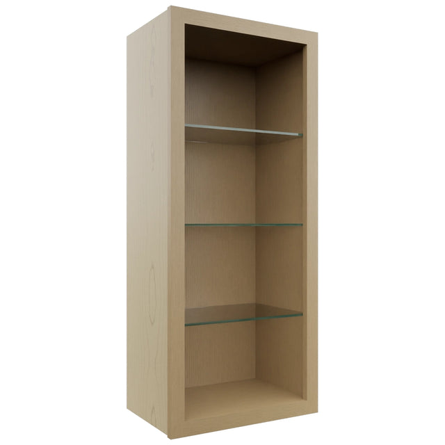 Fabuwood Natural Oak NDW1842 Wall Standard No Door Cabinet, Front View