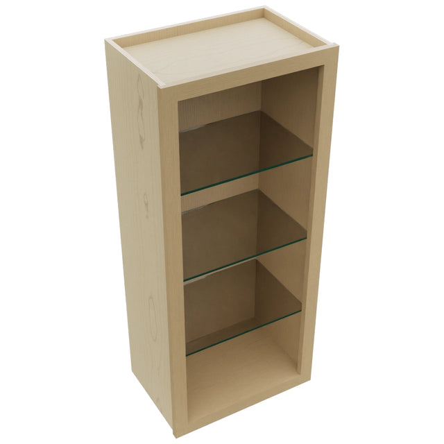 Fabuwood Natural Oak NDW1842 Wall Standard No Door Cabinet, Top View