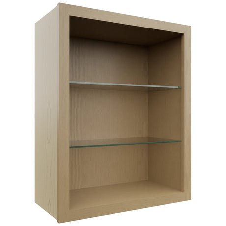 Fabuwood Natural Oak NDW2430 Wall Standard No Door Cabinet, Front View