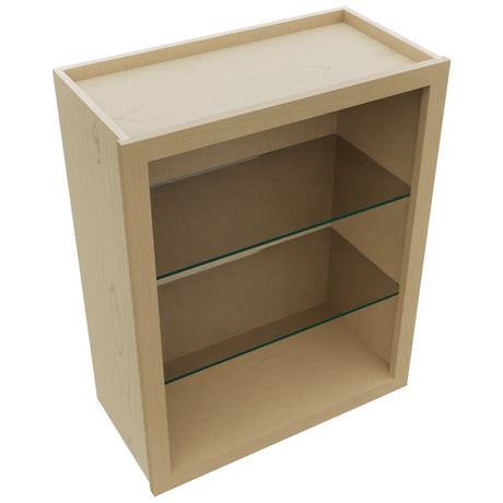 Fabuwood Natural Oak NDW2430 Wall Standard No Door Cabinet, Top View