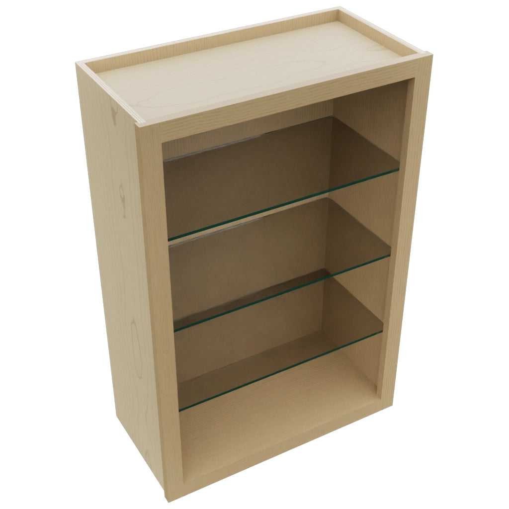 Fabuwood Natural Oak NDW2436 Wall Standard No Door Cabinet, Top View