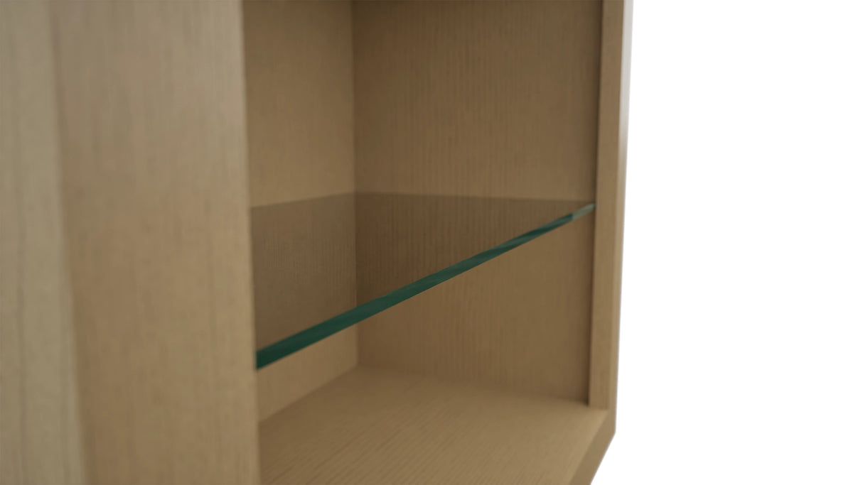 Fabuwood Natural Oak NDW2436 Wall Standard No Door Cabinet, Detail View