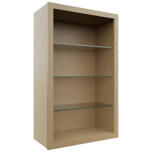 Fabuwood Natural Oak NDW2439 Wall Standard No Door Cabinet, Front View