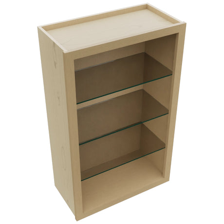 Fabuwood Natural Oak NDW2439 Wall Standard No Door Cabinet, Top View