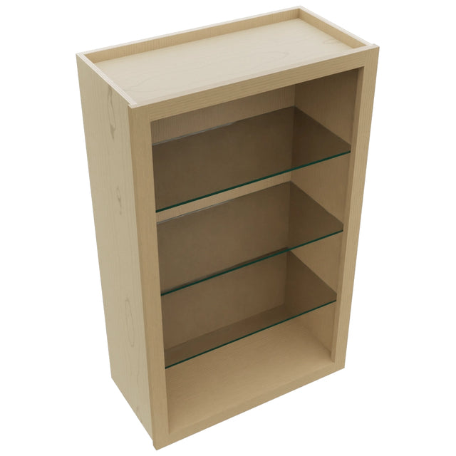 Fabuwood Natural Oak NDW2439 Wall Standard No Door Cabinet, Top View