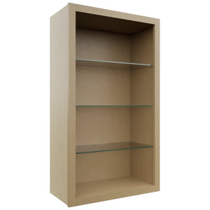 Fabuwood Natural Oak NDW2442 Wall Standard No Door Cabinet, Front View