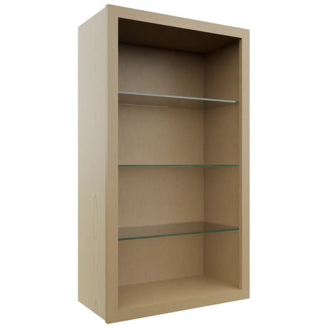 Fabuwood Natural Oak NDW2442 Wall Standard No Door Cabinet, Front View