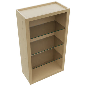 Fabuwood Natural Oak NDW2442 Wall Standard No Door Cabinet, Top View