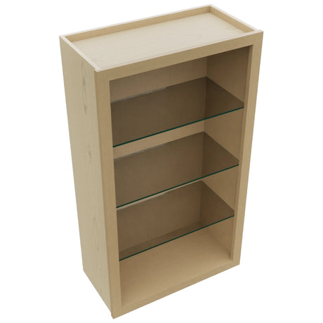 Fabuwood Natural Oak NDW2442 Wall Standard No Door Cabinet, Top View