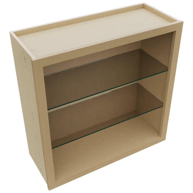 Fabuwood Natural Oak NDW3030 Wall Standard No Door Cabinet, Top View