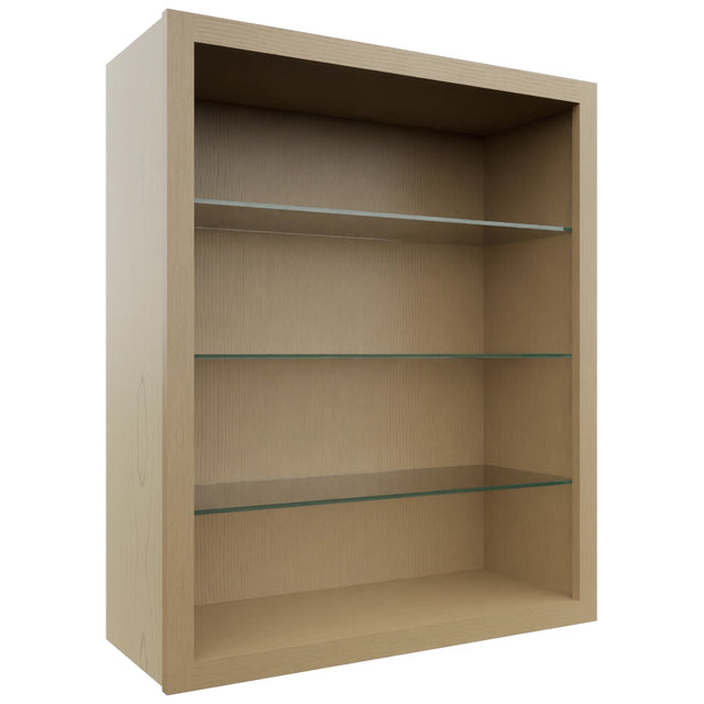 Fabuwood Natural Oak NDW3036 Wall Standard No Door Cabinet, Front View