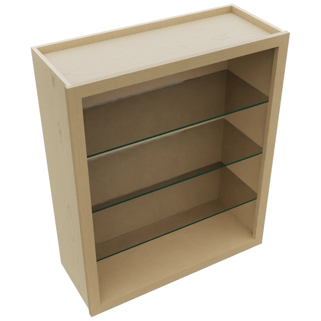 Fabuwood Natural Oak NDW3036 Wall Standard No Door Cabinet, Top View