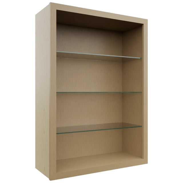 Fabuwood Natural Oak NDW3042 Wall Standard No Door Cabinet, Front View